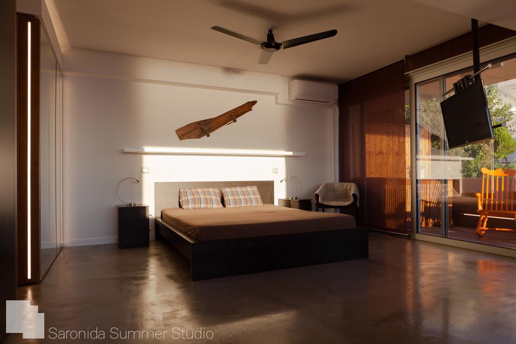 Saronida Summer Studio With Breathtaking View 라고니씨 외부 사진