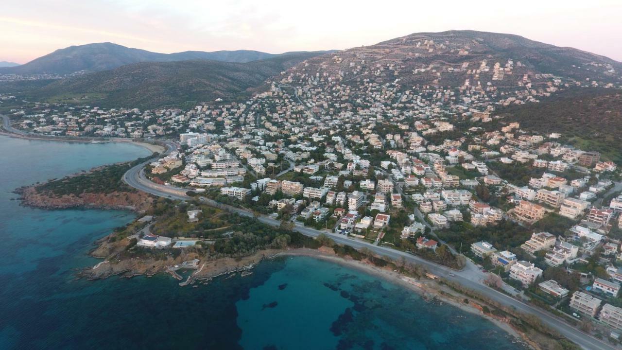 Saronida Summer Studio With Breathtaking View 라고니씨 외부 사진